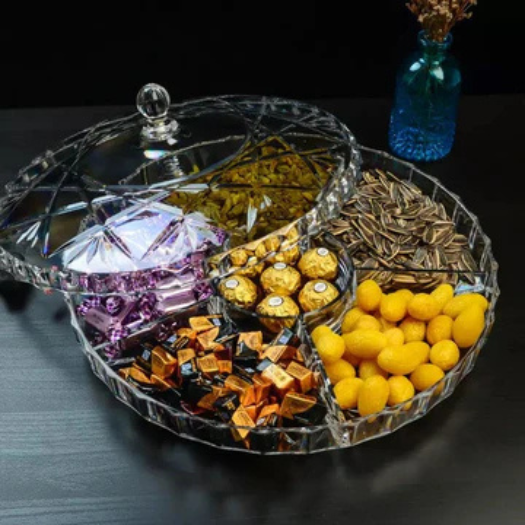 Modern Creative Crystal Dried Fruit Tray